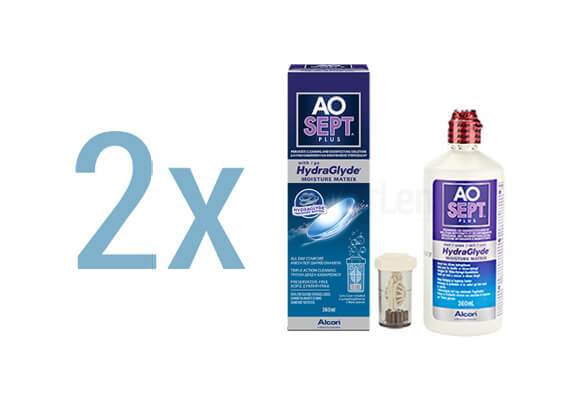 AOSept Plus with HydraGlyde 2x360 ml